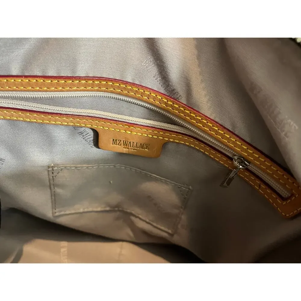MZ Wallace Black and Gold Shoulder Bag